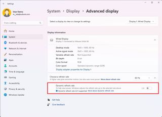 Dynamic refresh rate